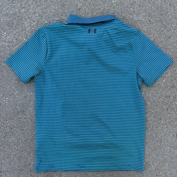 Under Armour Youth Performance Polo - Blue, Green, Yellow - Picture 6 of 6